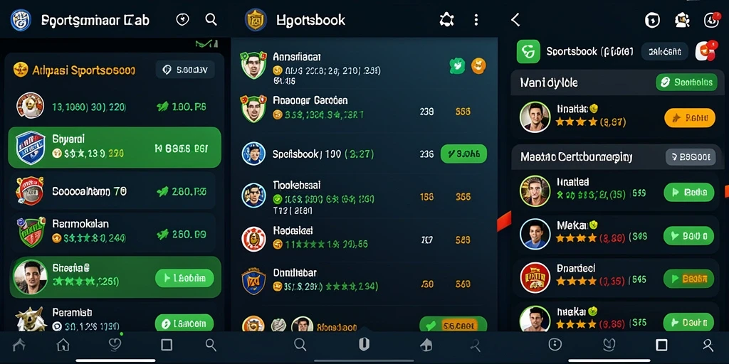 Tampilan interaktif gameplay taruhan olahraga di 3446.