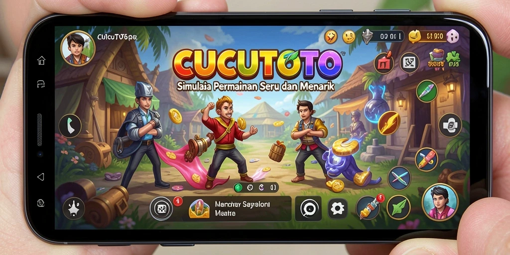Tampilan gameplay CUCUTOTO yang menarik dan interaktif.
