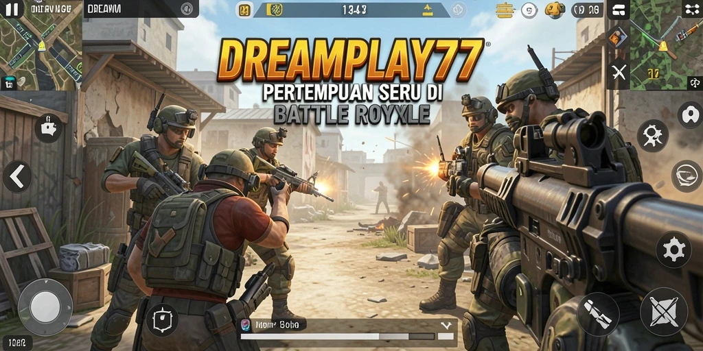 Tangkapan layar menunjukkan aksi seru dalam gameplay Battle Royale.