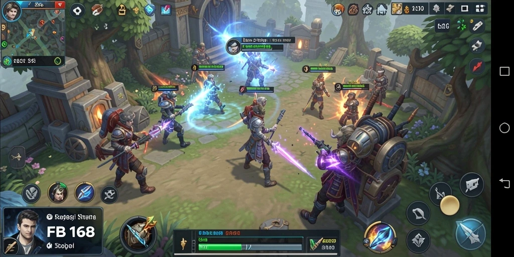 Tampilan menarik dari gameplay FB168 yang menggambarkan strategi dan pertempuran.