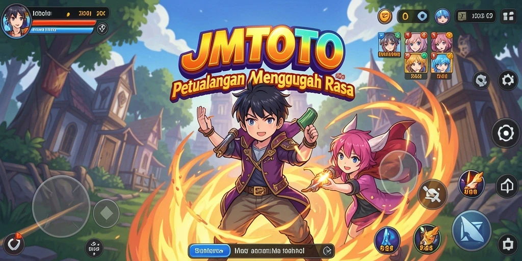 Tampilan gameplay JMTOTO dengan karakter Anime yang menarik.
