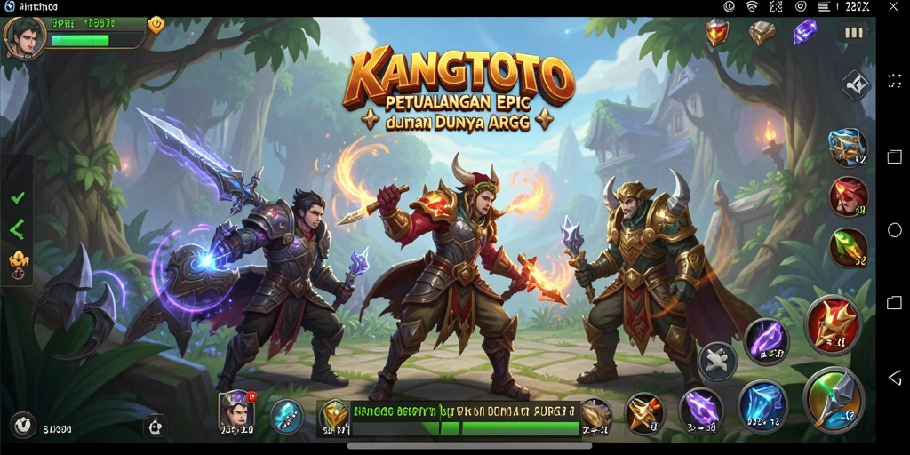 Tampilan gameplay seru KANGTOTO dalam petualangan ARPG.