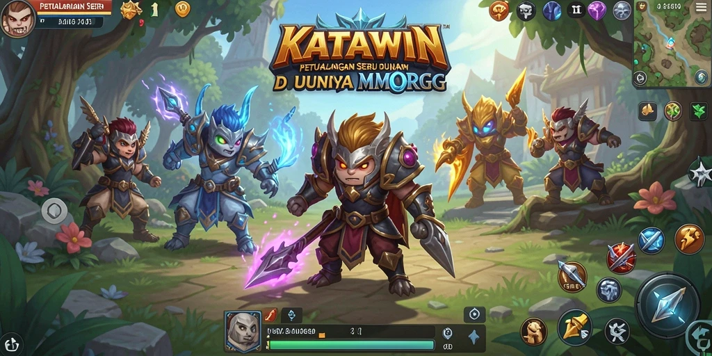 Gameplay KATAWIN yang seru dan penuh tantangan dalam MMORPG.