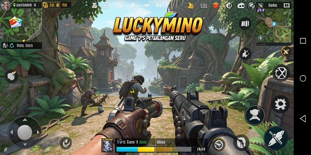 Tangkapan layar gameplay <strong>LUCKYMINO</strong> yang seru dan mendebarkan.