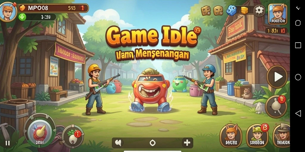 Tampilan gameplay MPO08 yang menarik dan interaktif dengan elemen Idle.
