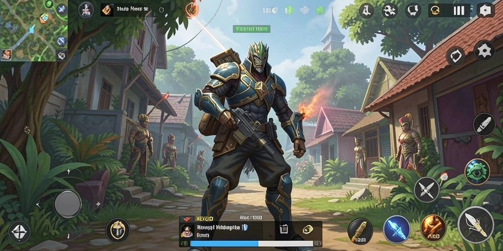 Tampilan gameplay NEXGID dengan strategi yang mendebarkan.