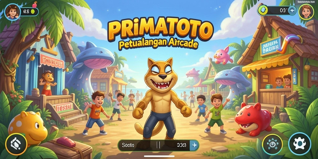 Tampilan gameplay yang seru dan menarik di PRIMATOTO.