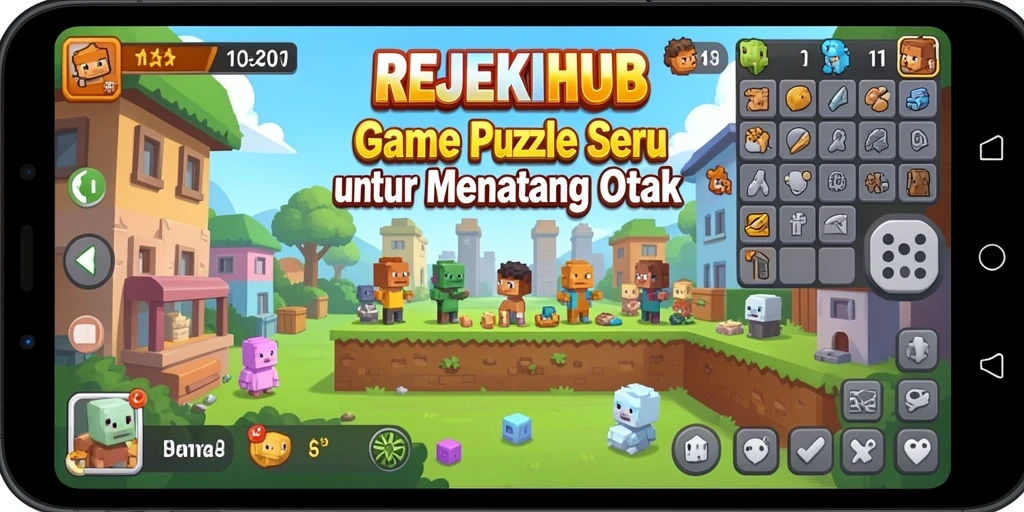 Screenshot gameplay REJEKIHUB yang menunjukkan tantangan Puzzle menarik.