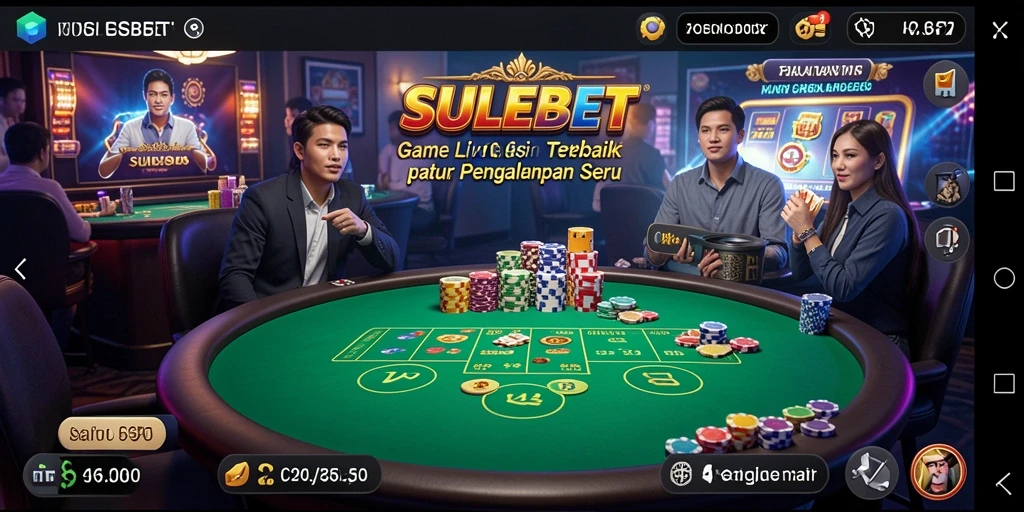 Tampilan gameplay Live Casino SULEBET yang menegangkan dan interaktif.