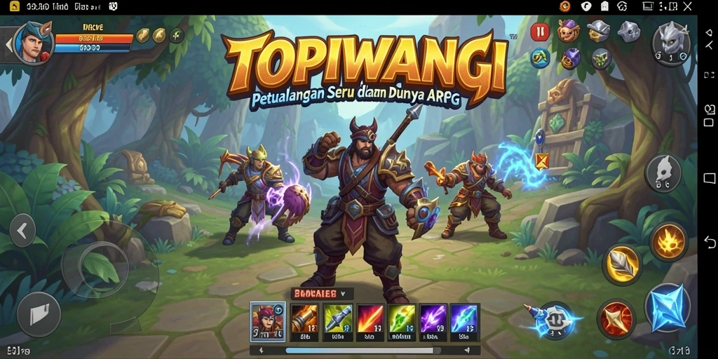 Gameplay mendebarkan di dunia fantasi TOPIWANGI.