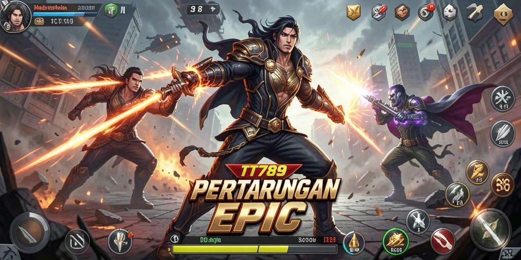 Gameplay seru menunjukan pertarungan mendebarkan di TT789.