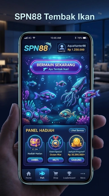 Menu kategori aplikasi yang beragam di spn88.
